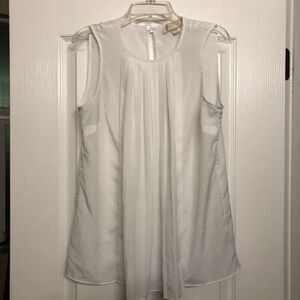 Micheal kors sz xs white sleeveless blouse